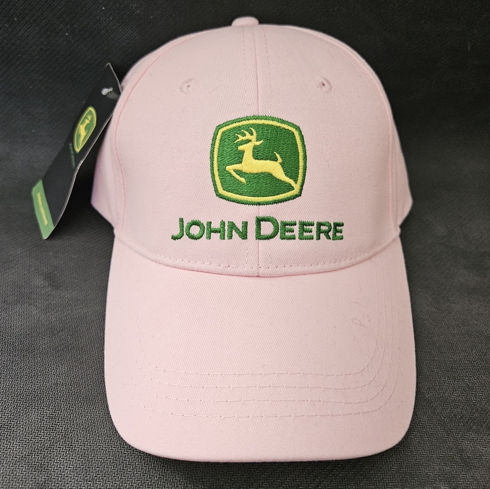 NWT Pink John Deere Trademark Hat